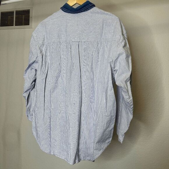 Solutions Vintage Farm Cottagecore Embroidered‎ Button Down Shirt Apples Cats - Picture 7 of 7